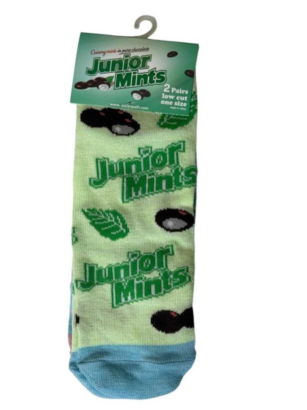 Junior Mints 2 Pair Low Cut Socks One Size NWT
